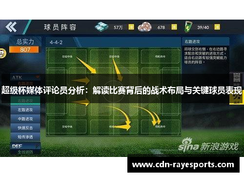超级杯媒体评论员分析:解读比赛背后的战术布局与关键球员表现 超级杯媒体评论员分析:解读比赛背后的战术布局与关键球员表现